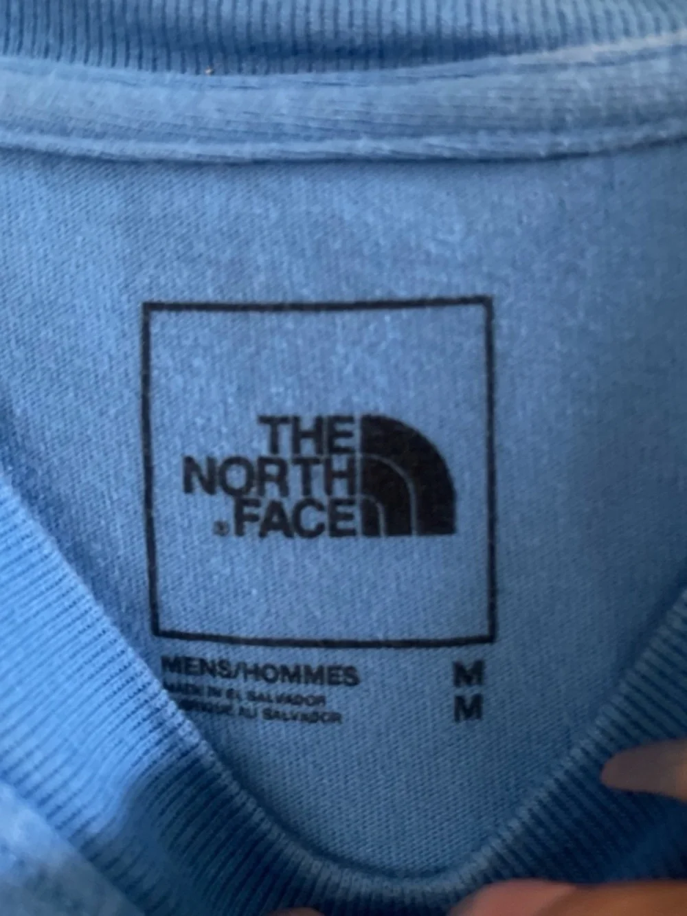 The North Face Bright Blue Short Sleeve Crew Tee with Logo Patch